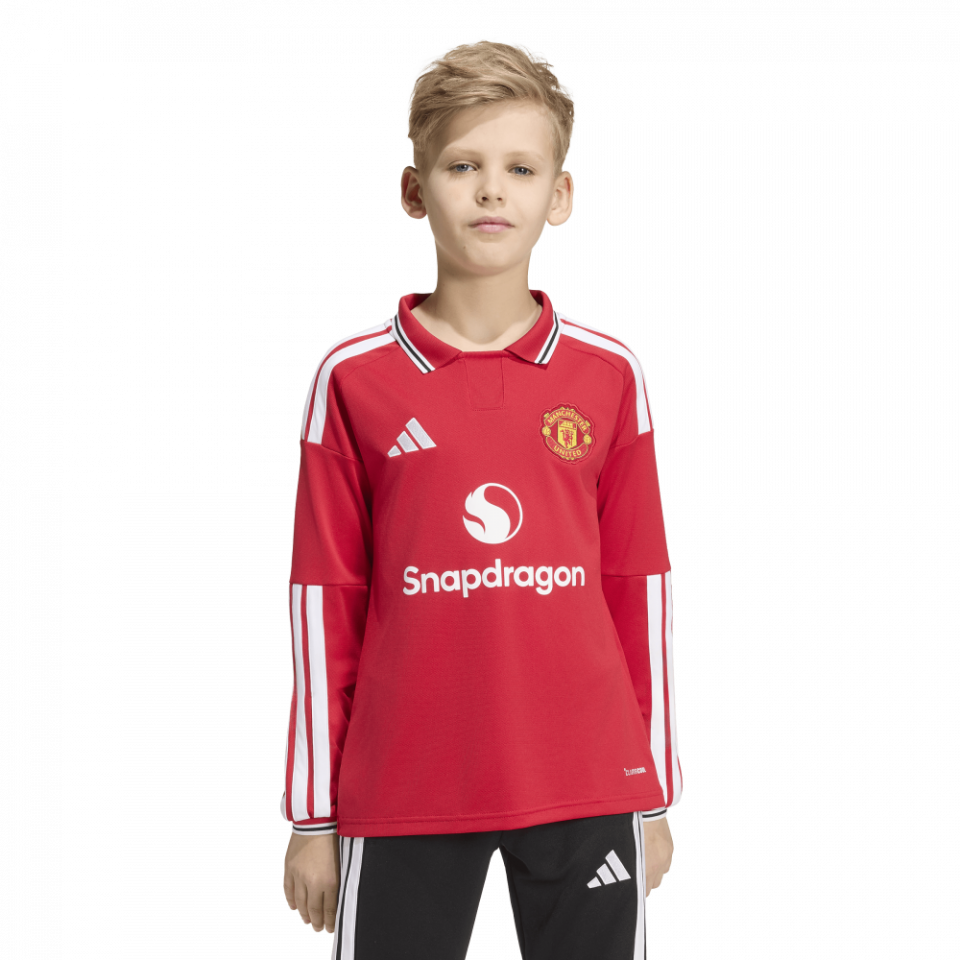 adidas Manchester United FC 2026/27 Youth Long Sleeve Home Jersey
